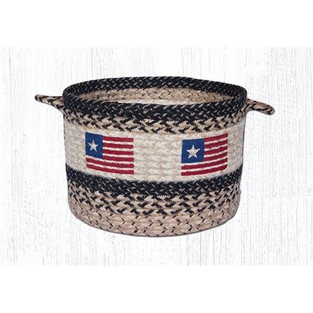 CAPITOL IMPORTING CO Original Flag CraftSpun Utility Jute Braided Medium Baskets 13 x 9 in 38UBPMD91032OF